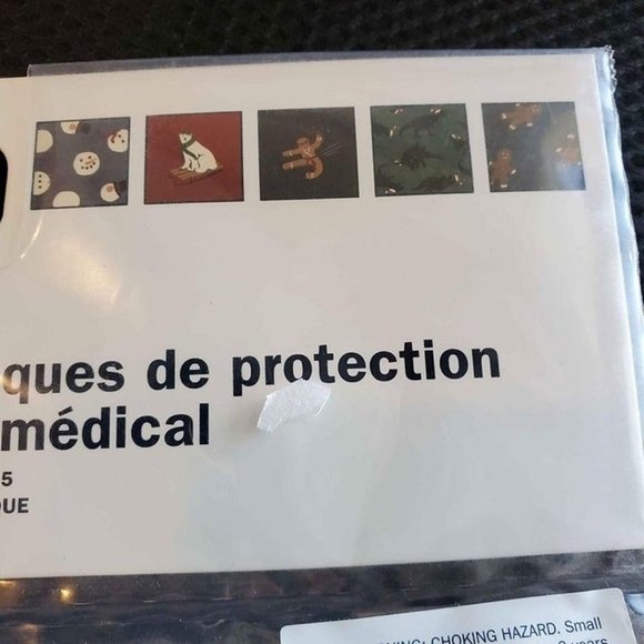 Old Navy Kids Youth Size‎ Christmas Face Masks Dinosaur Plaid Cotton NEW - Picture 8 of 12